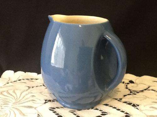 A Large Blue Art Deco Jug.