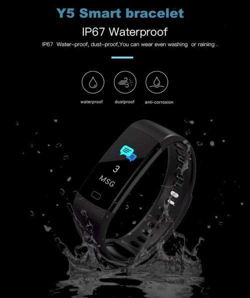 Y5 Sports Fitness Watch with Blood Pressure and Oxygen Level Monitors