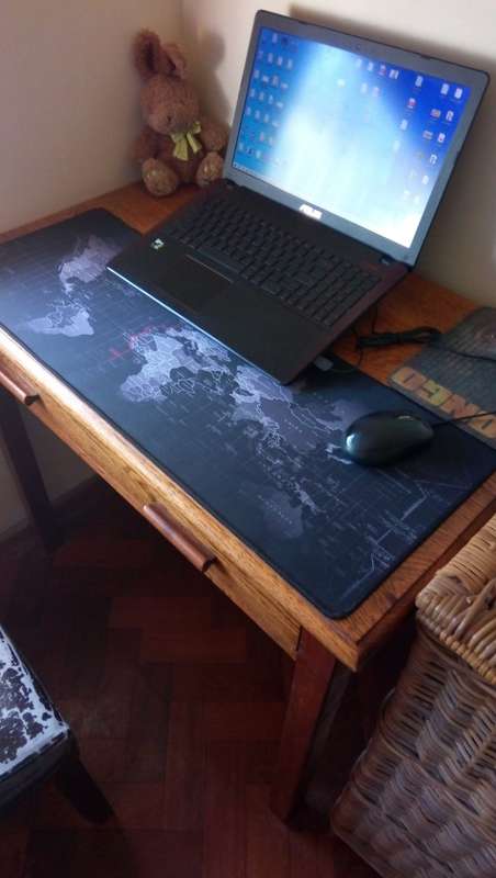 Big mouse pad with world map