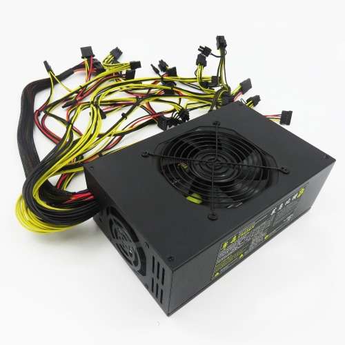 Gold POWER 1600WATT BTC bitcoin power supply for 6 GPU CARDS