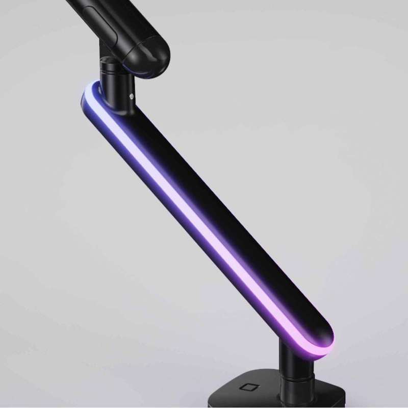 DIYF - 13 Inch - 32 Inch Single Monitor Arm Desktop Mount with RGB Light Belt