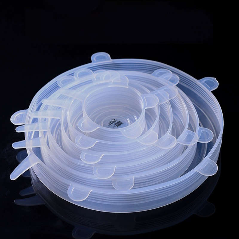 Betty`s Home & Beauty - 6 Pack Silicone Stretching Food Preserving Lid