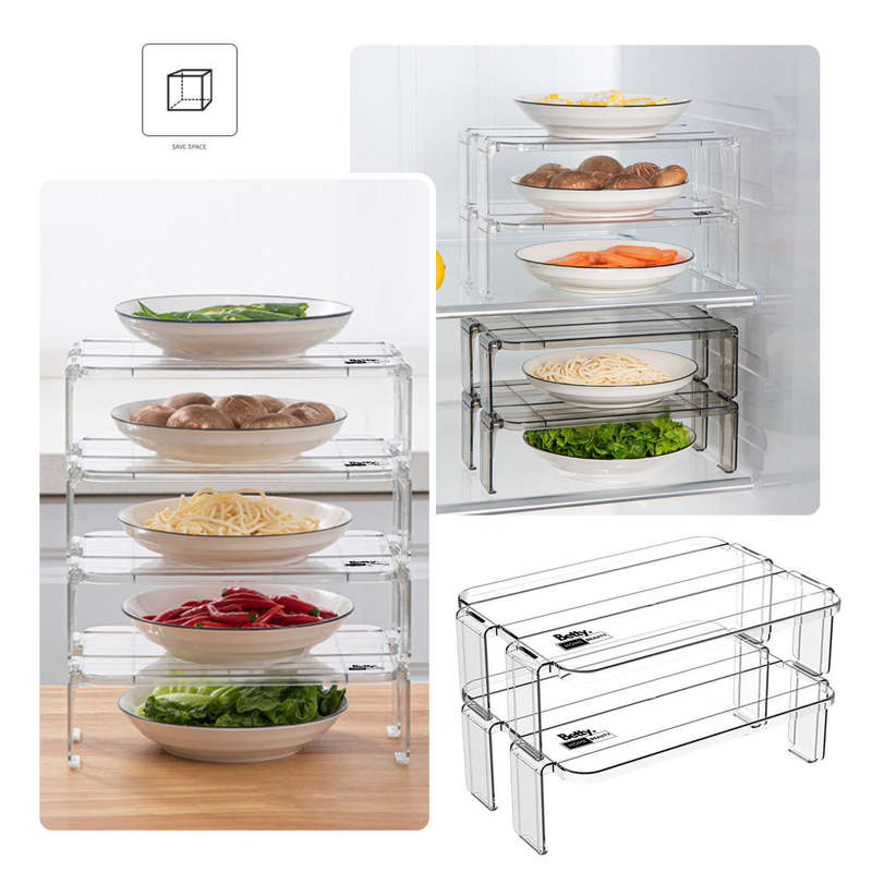 Betty`s Home &Beauty - Stackable Refrigerator Shelf Organiser