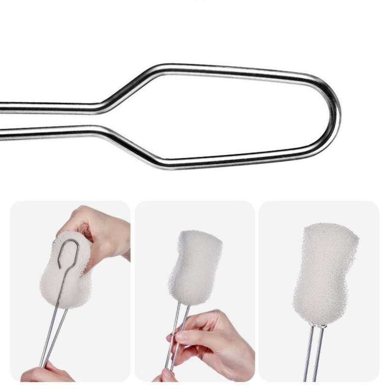 Betty`s Home & Beauty - Sponge Cup Cleaner with Steel Handle