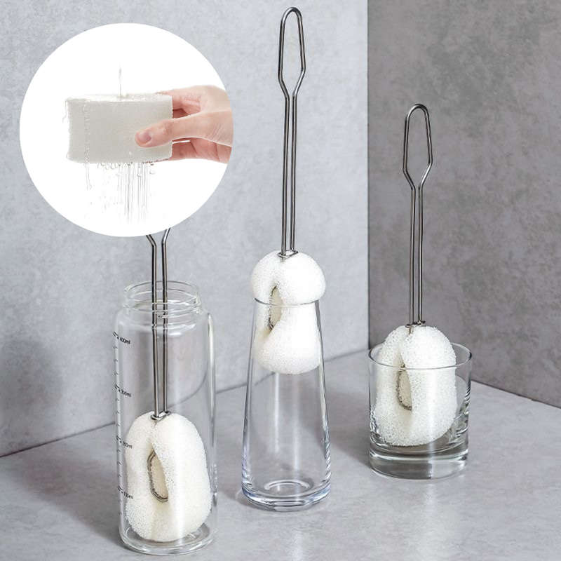 Betty`s Home & Beauty - Sponge Cup Cleaner with Steel Handle
