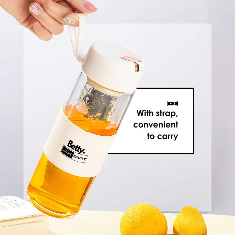 Betty`s Home & Beauty - 450ml Glass Bottle with Magnetic Infuser