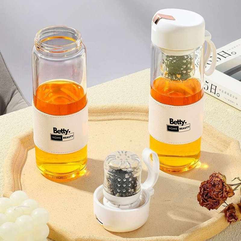 Betty`s Home & Beauty - 450ml Glass Bottle with Magnetic Infuser
