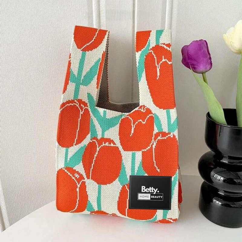Betty`s Home & Beauty - Soft Knitted Mini Tote Bag
