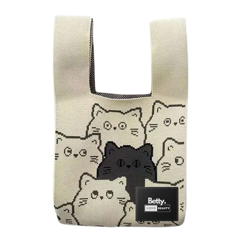 Betty`s Home & Beauty - Soft Knitted Mini Tote Bag