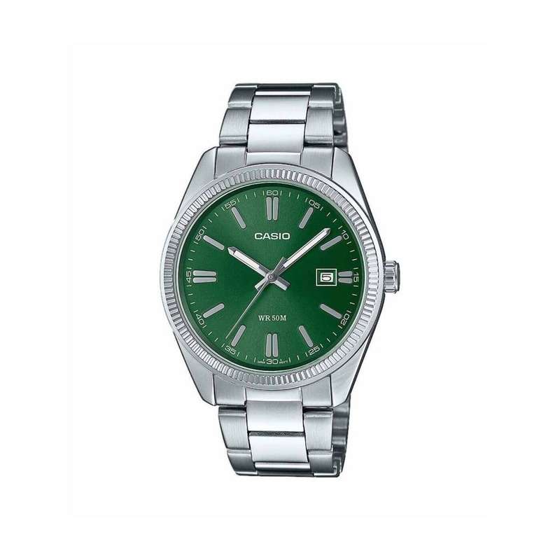 Casio MTP-1302PD-3AVEF Analogue Quartz (38.5mm) Forest Green Sunray Dial / Stainless Steel Bracelet