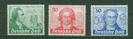BERLIN-1949 VERY SCARCE VERY FINE MINT SG B61-63    R5000.00
