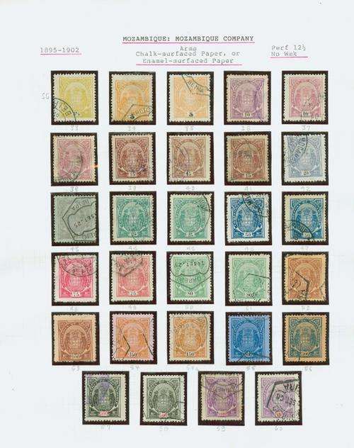 FAUNA- MOZAMBIQUE VERY DIFFICULT 1895/1902 SG 33-60
