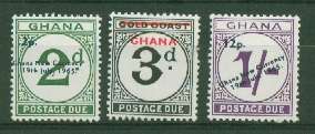 GHANA-POSTAGE DUES VERY FINE UNMOUNTED MINT