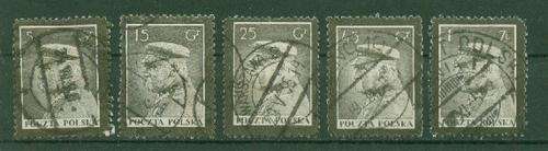 POLAND-1935 SET VERY FINE USED SG 306-310