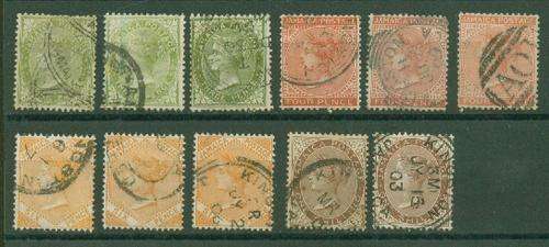 JAMAICA-QV VERY FINE USED LOT-SG 21-24a DIFFICULT LOT  R770.00