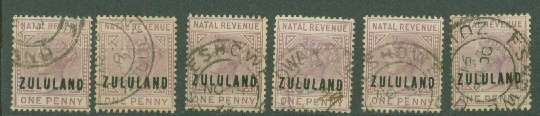 ZULULAND-SGF1 NICE STUDY LOT VERY FINE USED R290.00