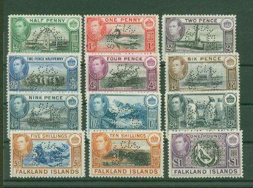 FALKLAND ISL-KGVI RARE SPECIMENS-ONE OF THE MOST DIFFICULT FOR KGVI-READ BELOW