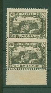 MONACO-SG90 VERY FINE UMM PAIR SHOWING PERF ERROR"DOUBLE"