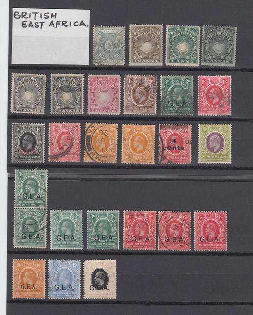 BRITISH EAST AFRICA-MOSTLY VERY FINE MINT/USED-SOME DIFFICULT