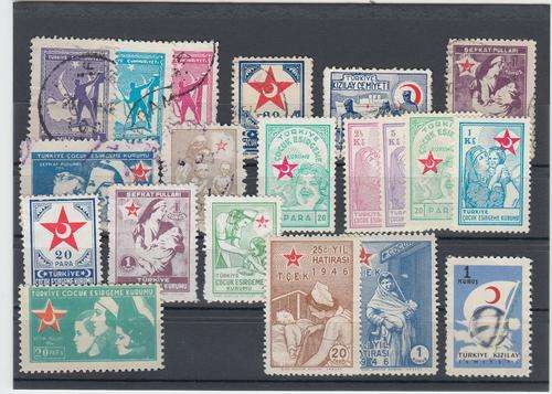 TURKEY-OBL.TAX STAMPS VERY FINE MINT/USED