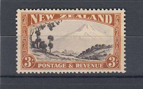 NEW ZEALAND-THREE SHILLING SUPERB MINT-LIGHT HINGE REM. R480.00
