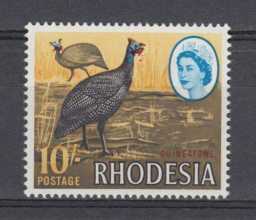 RHODESIA-SG 371 SUPERB UMM LARGE SHIFT OF RED ON THE HEADS-STUNNING !!