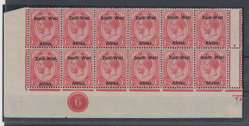 SWA-VERY SCARCE SG2/2cv "DOT BETWEEN AF.RICA " + MISSING STOP-STUNNING ! R4680.00+++