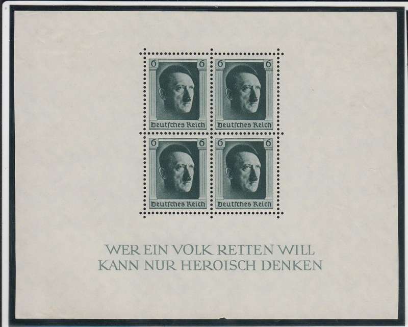 GERMANY-SGMS635 VERY FINE MINT M/SHEET-HINGE REM.  30 POUNDS