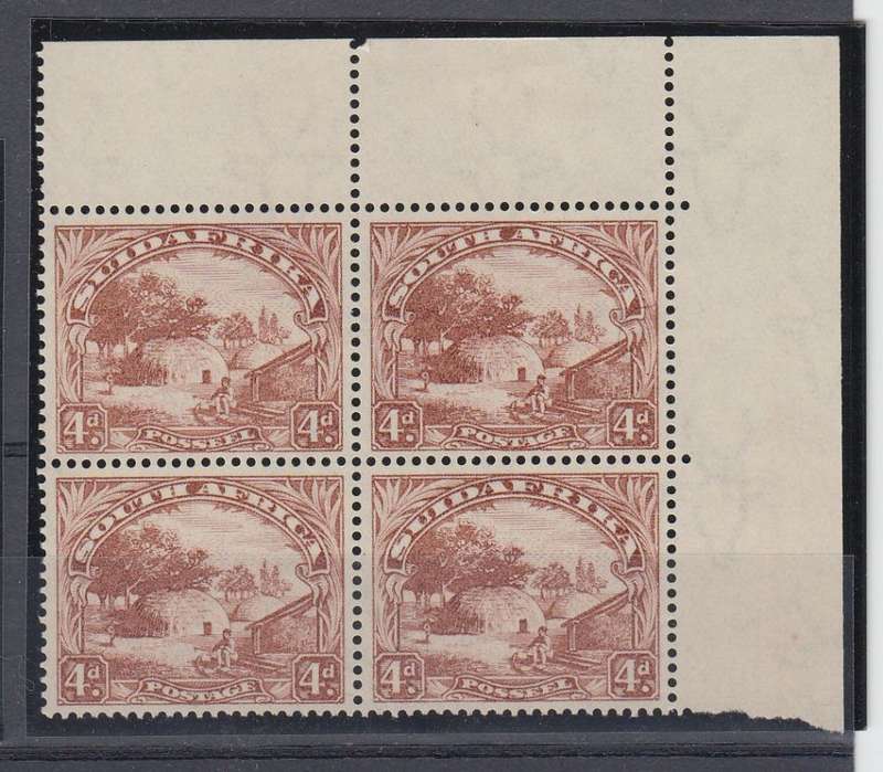 UNION-SACC 47b SUPERB UNMOUNTED MINT BLOCK OF 4-R240.00+