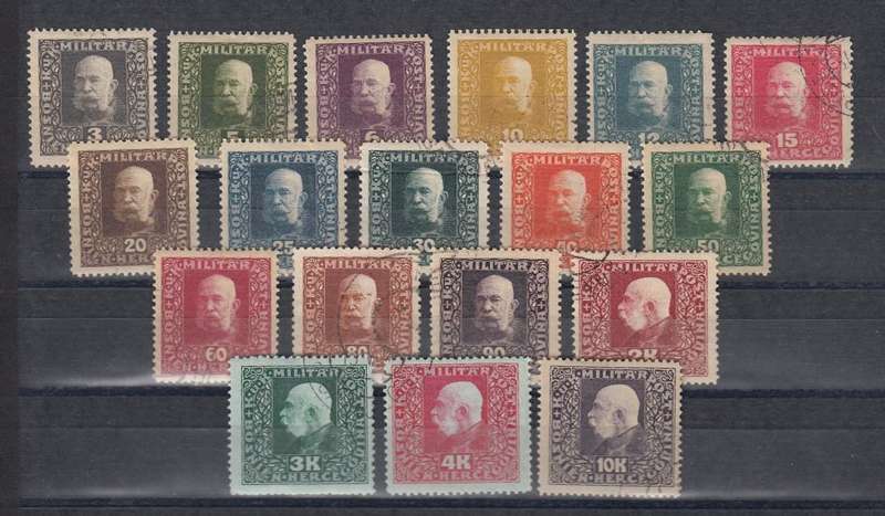 BOSNIA & HERZ.1916/17 SCARCE SET SUPERB AND FRESH USED-HINGE REM.  R1480.00
