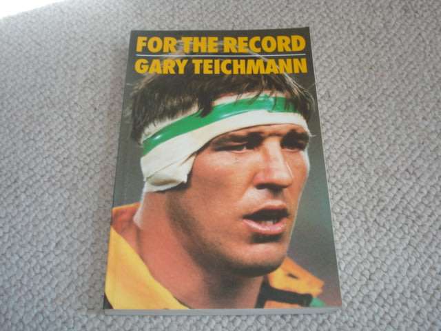 " FOR THE RECORD GARY TEICHMANN " NICE CLEAN SOFT COVER SIGNED BY GARY !!