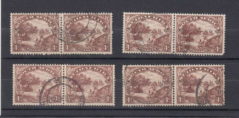 UNION-4d VERY FINE USED PAIRS-STUDY LOT !!