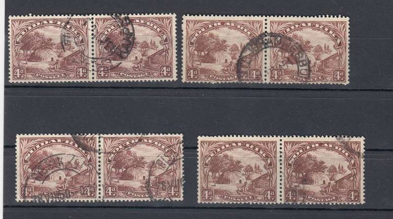 UNION-4d VERY FINE USED PAIRS-STUDY LOT !!