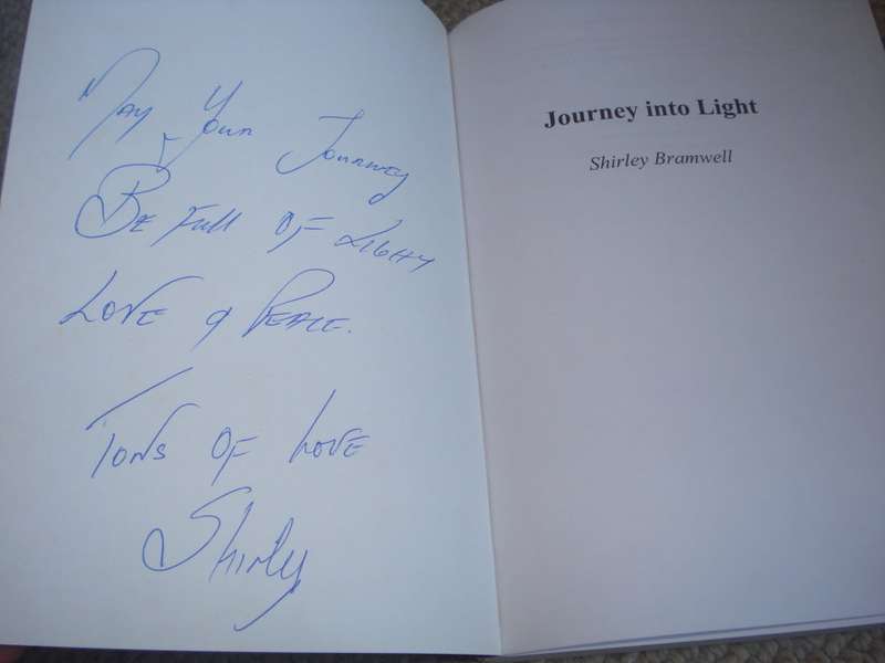 " JOURNEY INTO LIGHT " SIGNED BY SHIRLEY BRAMWELL