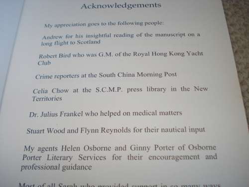 " ICARUS OVER HONG KONG " SIGNED BY THE AUTHOR