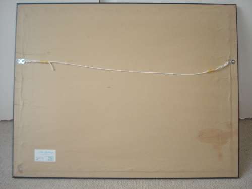 STUNNING HARD WOOD FRAMED VERY OLD MAP-SAUDI ARABIA AREA OF THE MED.