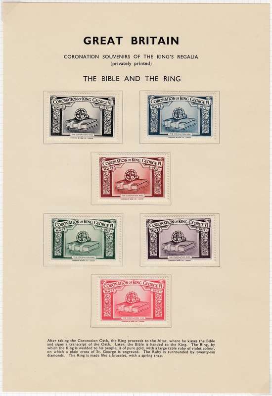 GB-KGVI STUNNING COLLECTION ON 12 PAGES PLUS 30 PAGE " PROCLAIMING THE CORONATION " 1937
