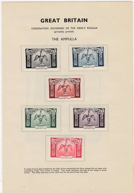 GB-KGVI STUNNING COLLECTION ON 12 PAGES PLUS 30 PAGE " PROCLAIMING THE CORONATION " 1937