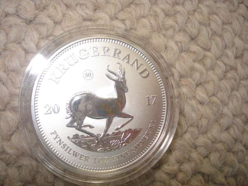 SUPERB PREMIUM UNCIRCULATED 2017 ONE OUNCE KRUGER RAND FINE SILVER WITH PRIVY MARK-SEE BELOW