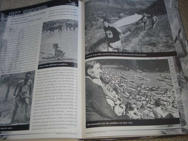 " PADDLING & PORTAGING -50 YEARS OF THE DUZI CANOE MARATHON " SIGNED BY STEVE CAMP