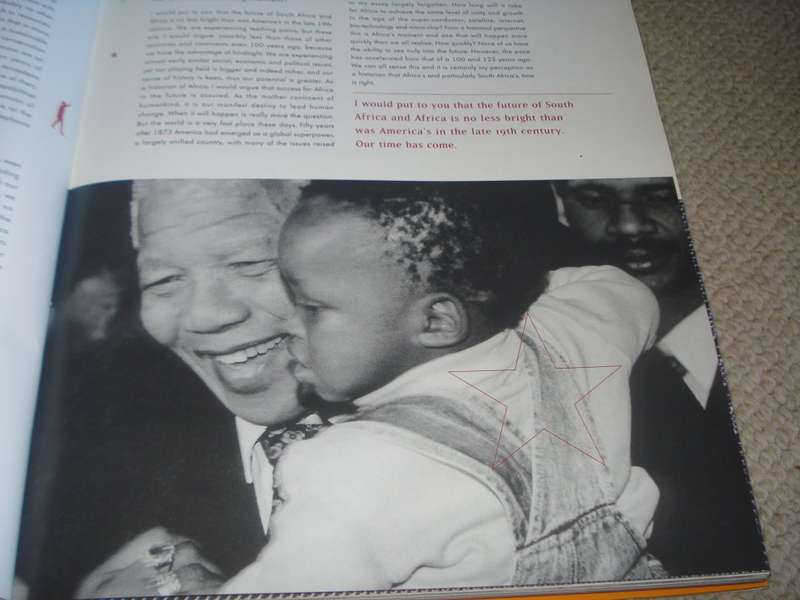 LARGE COFFEE TABLE BOOK " SOUTH AFRICA-THE GOOD NEWS " SIGNED BY CONTRIBUTOR