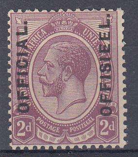UNION-VERY SCARCE FIRST UNION OFFICIAL SACC 1a " MATT OVERPRINT " UMM    R750.00