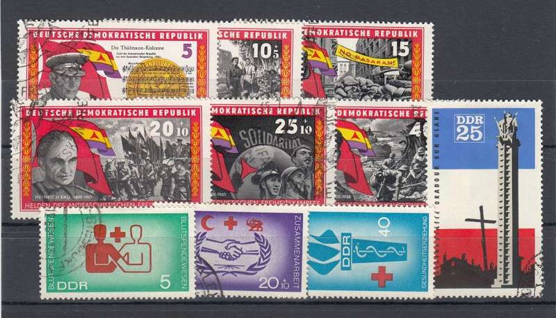 GERMANY-DDR VERY FINE USED SETS ETC-HINGE REM.  FILL THE GAPS !!