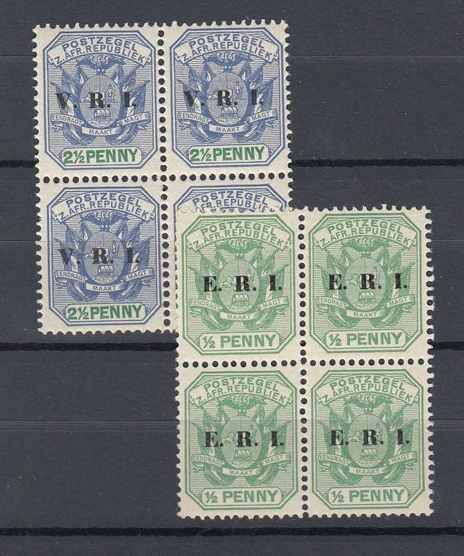 TVL- TWO SUPERB UNMOUNTED MINT BLOCKS !!