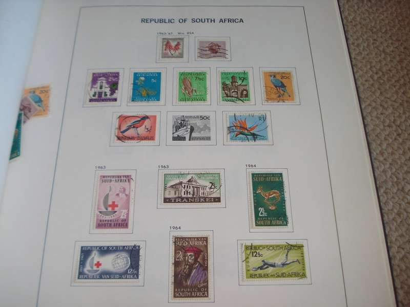 SA-PRE-PRINTED ALBUM FROM UNION TO 1987 INCLUDING TBVC STATES COMM.USED !!!