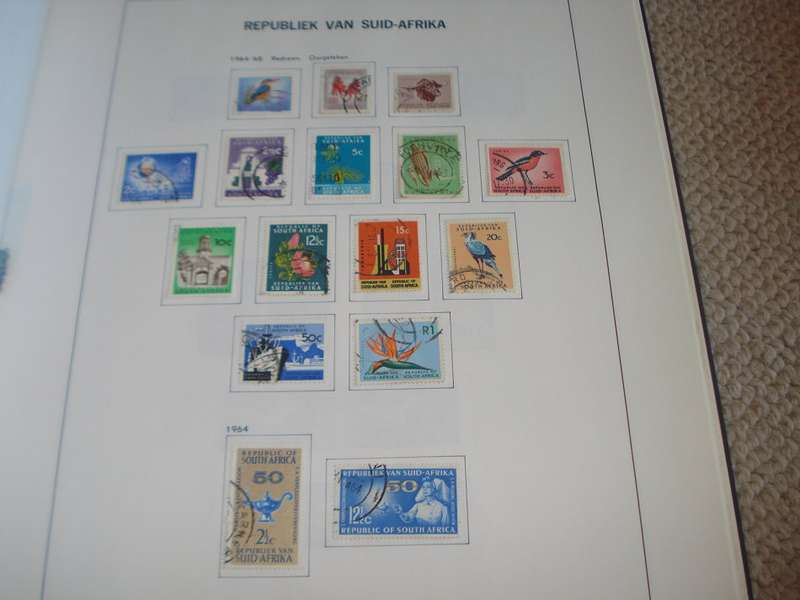 SA-PRE-PRINTED ALBUM FROM UNION TO 1987 INCLUDING TBVC STATES COMM.USED !!!