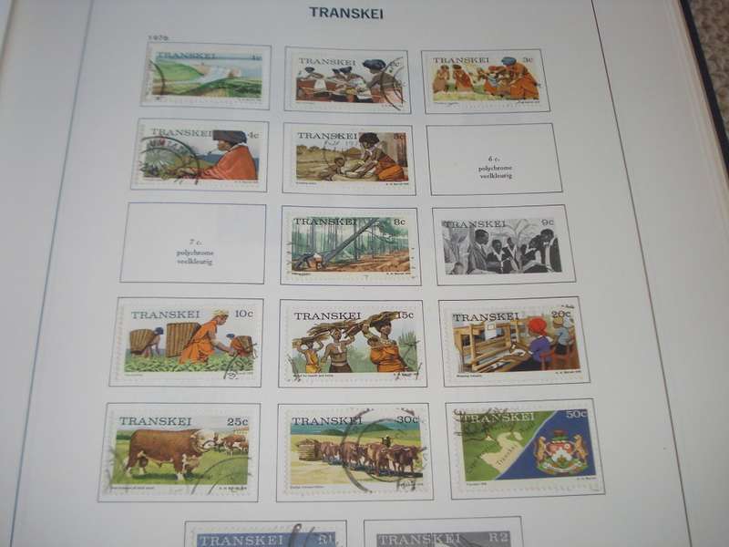 SA-PRE-PRINTED ALBUM FROM UNION TO 1987 INCLUDING TBVC STATES COMM.USED !!!