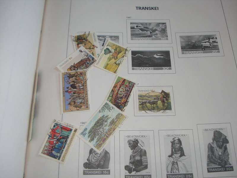 SA-PRE-PRINTED ALBUM FROM UNION TO 1987 INCLUDING TBVC STATES COMM.USED !!!