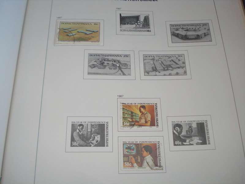 SA-PRE-PRINTED ALBUM FROM UNION TO 1987 INCLUDING TBVC STATES COMM.USED !!!