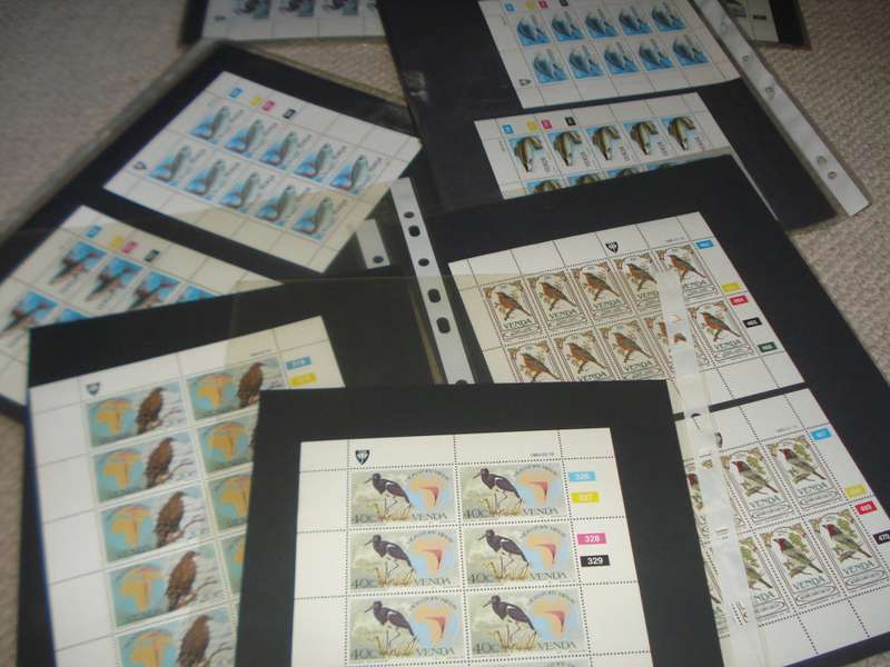 SCARCE BIRDS AND FISH FULL SHEETS OF 10-A TOTAL OF 28 SHEETS INCLUDING 1987 BIRDS-R1200.00+++